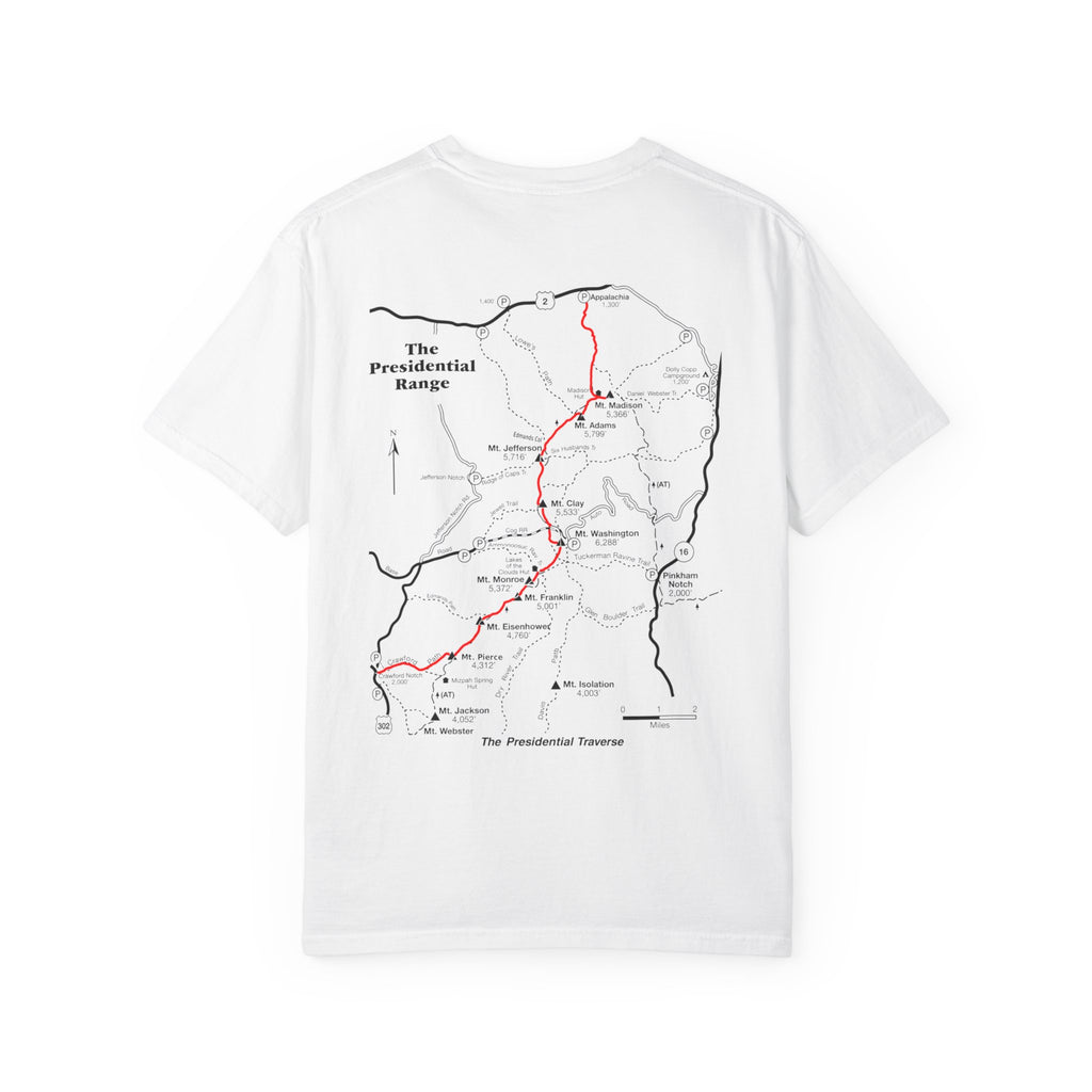 Presidential Traverse Map T-Shirt