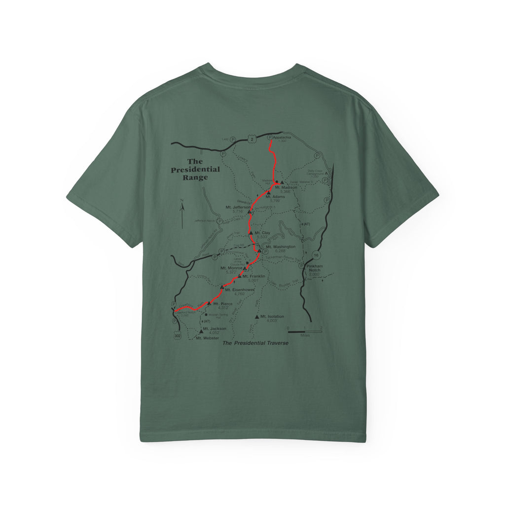 Presidential Traverse Map T-Shirt