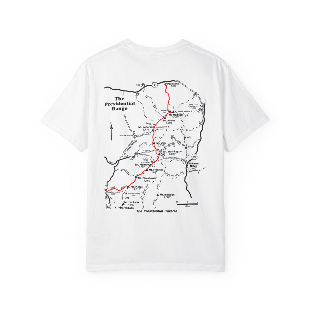 Presidential Traverse Map T-Shirt