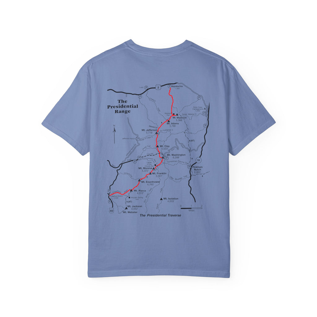 Presidential Traverse Map T-Shirt