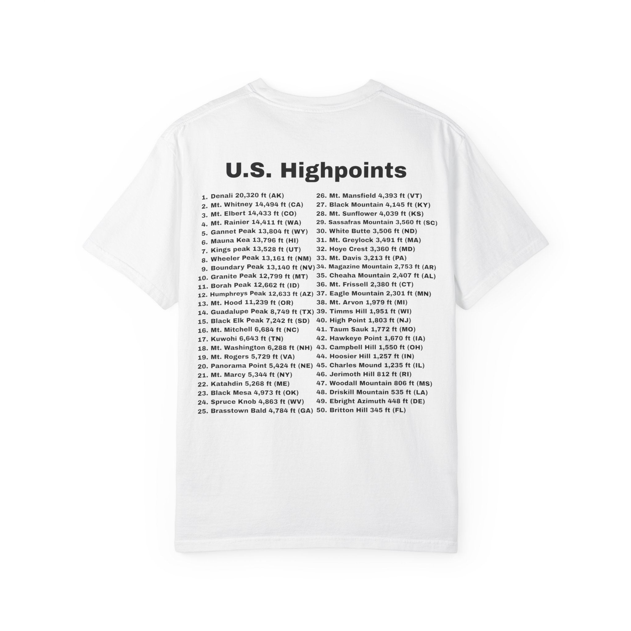 U.S. Highpoints T-Shirt