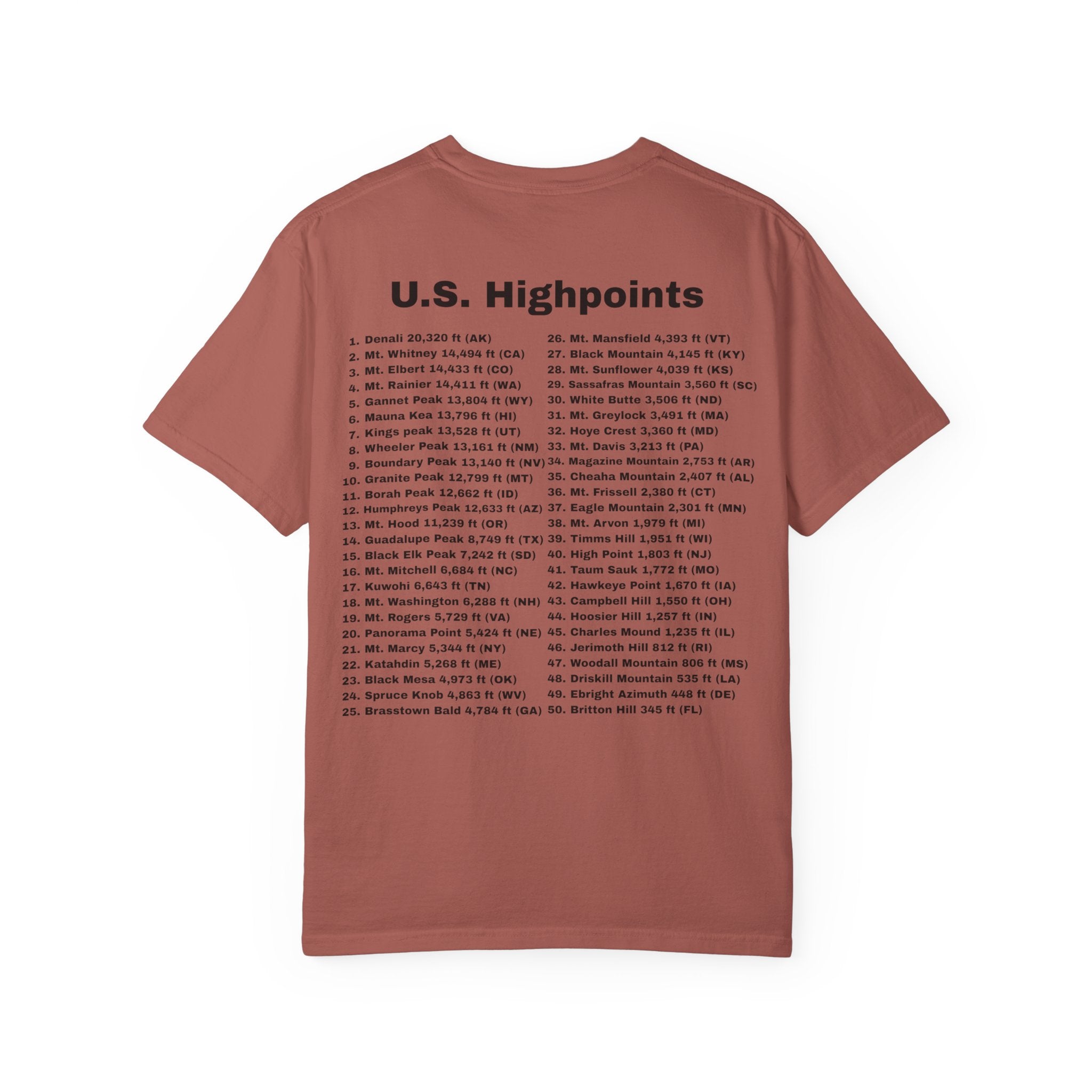 U.S. Highpoints T-Shirt