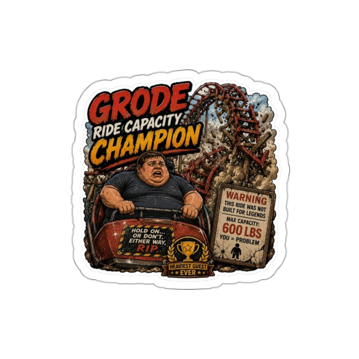 Grode Max Capacity Sticker