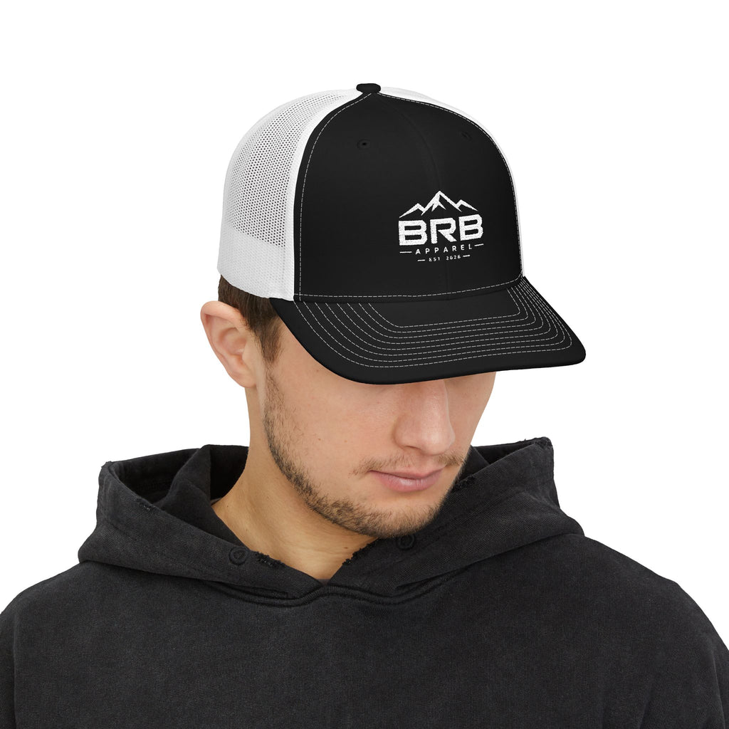 Embroidered BRB Snapback Hat
