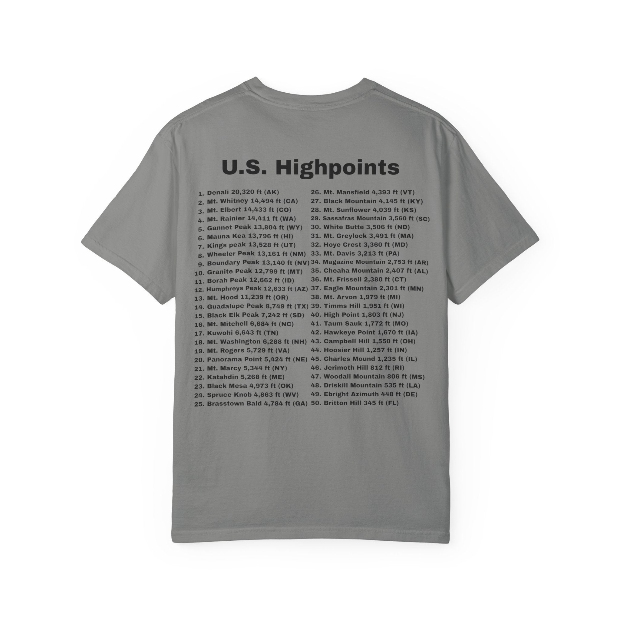 U.S. Highpoints T-Shirt