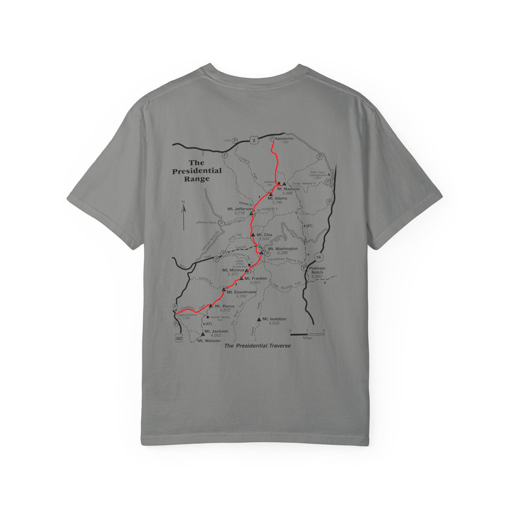 Presidential Traverse Map T-Shirt